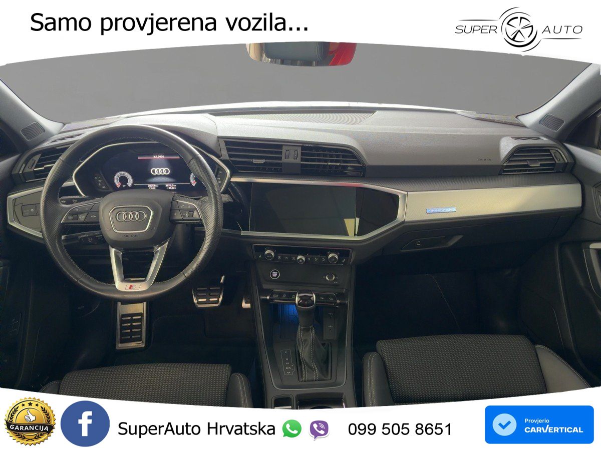 Audi Q3 II Sportback 45 TFSI (245 KS) quattro S tronic S line MATRIX+GR SJED+KAM