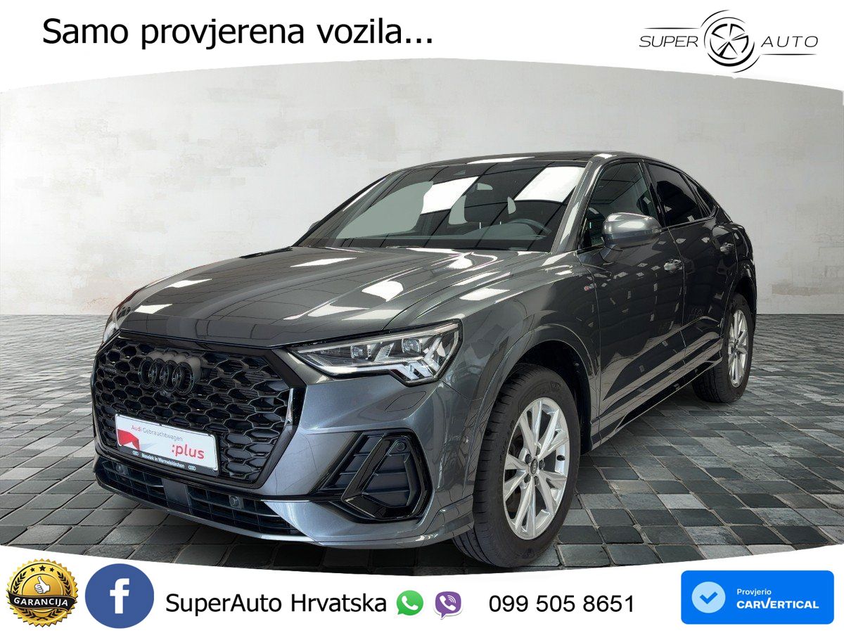 Audi Q3 II Sportback 45 TFSI (245 KS) quattro S tronic S line MATRIX+GR SJED+KAM