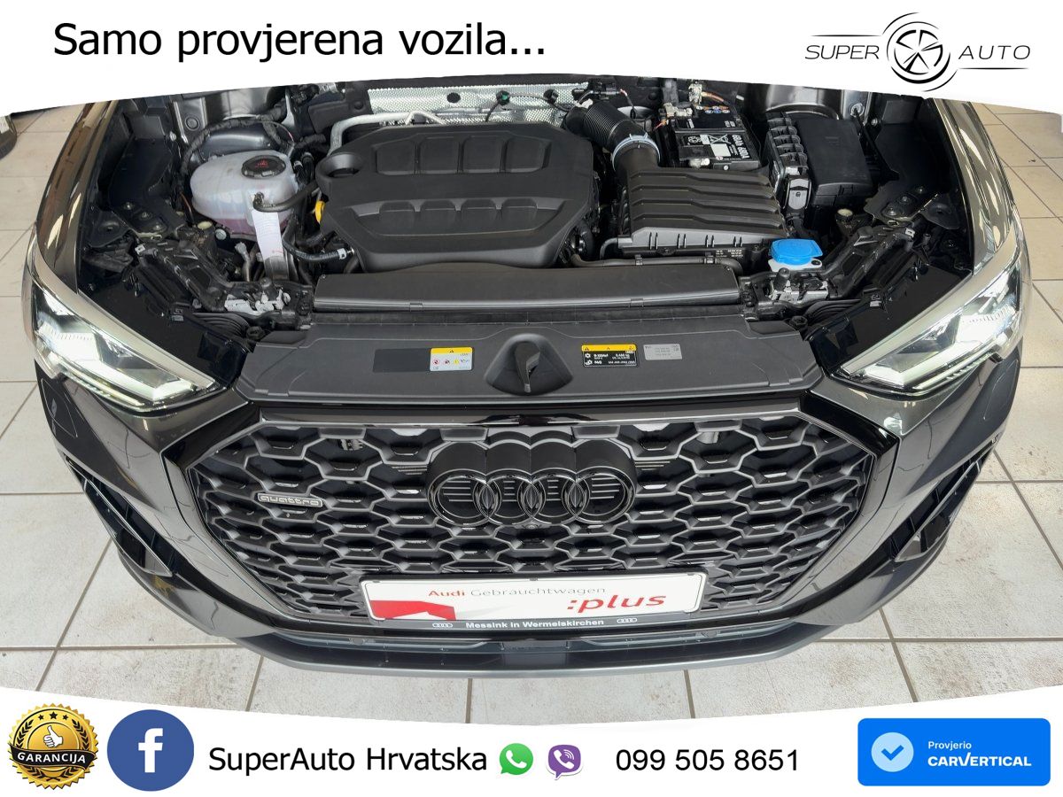 Audi Q3 II Sportback 45 TFSI (245 KS) quattro S tronic S line MATRIX+GR SJED+KAM