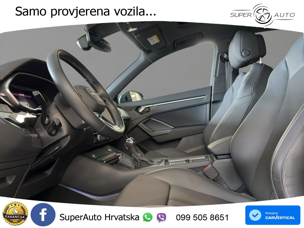 Audi Q3 II Sportback 45 TFSI (245 KS) quattro S tronic S line MATRIX+GR SJED+KAM