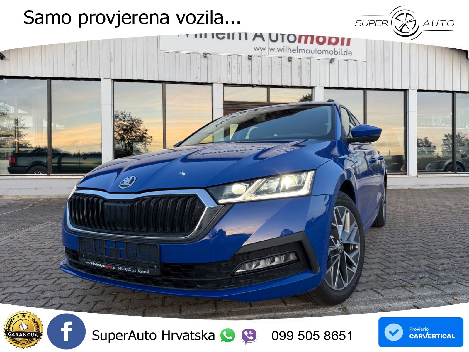 Škoda Octavia Combi 2.0 TDI (150 KS) LED+GR SJED+ACC