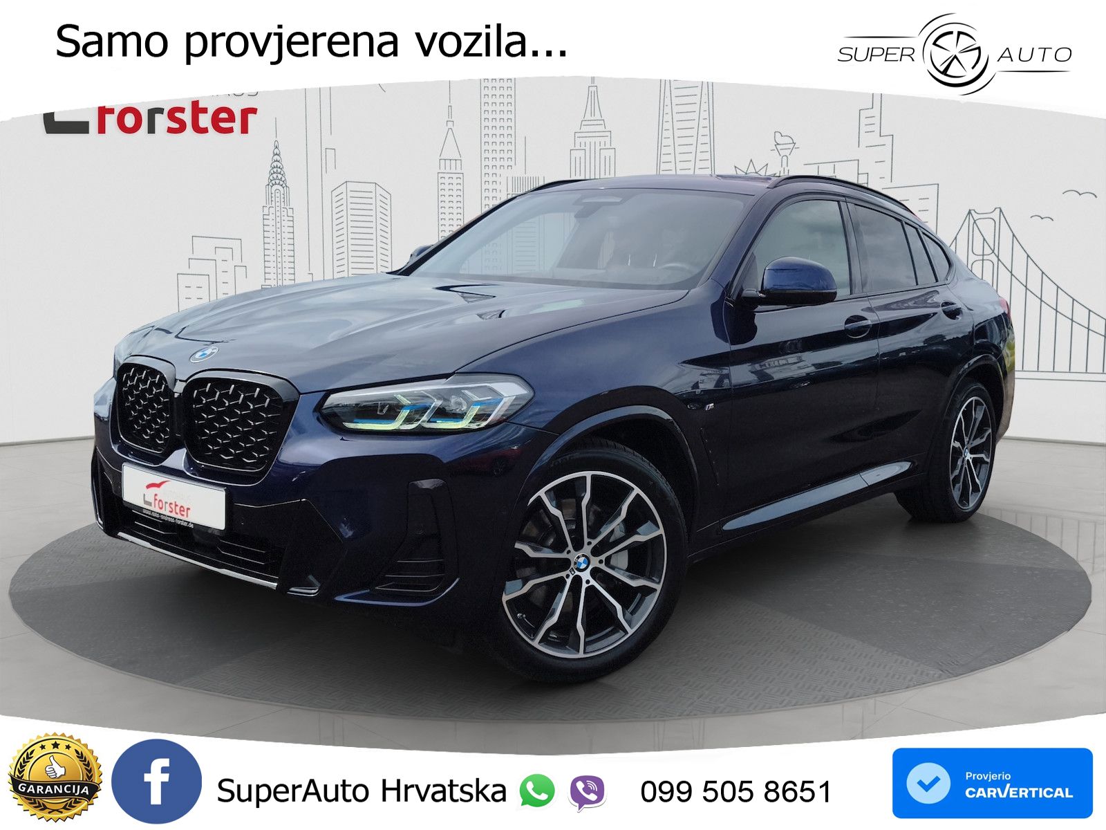 BMW X4 30d (286 KS) xDrive Steptronic M Sport LED+GR SJED+ACC