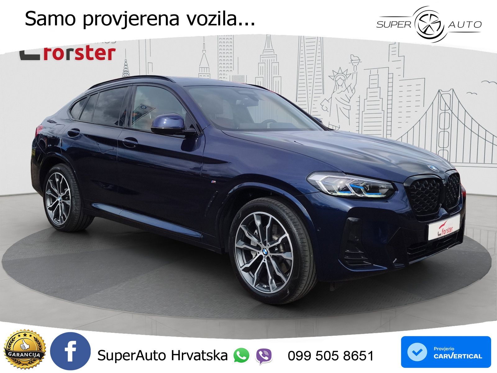 BMW X4 30d (286 KS) xDrive Steptronic M Sport LED+GR SJED+ACC