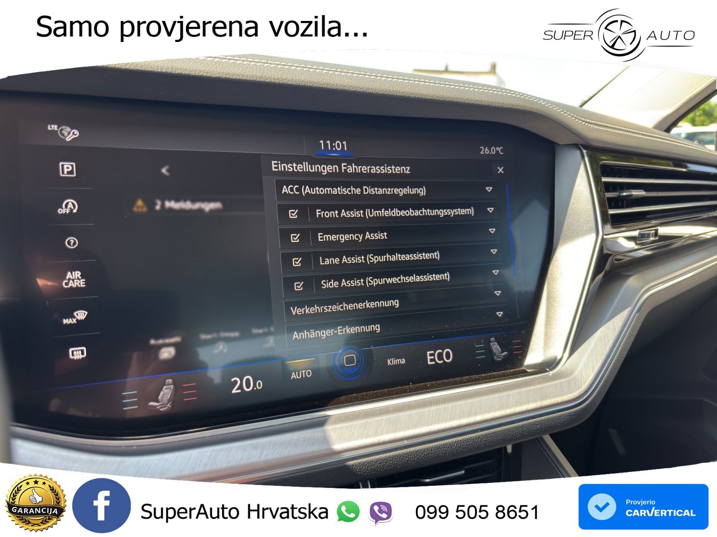 Volkswagen Touareg 3.0 V6 TDI (286 KS) 4MOTION Tiptronic ZRAČNI+ACC+4xGR SJED+KAM