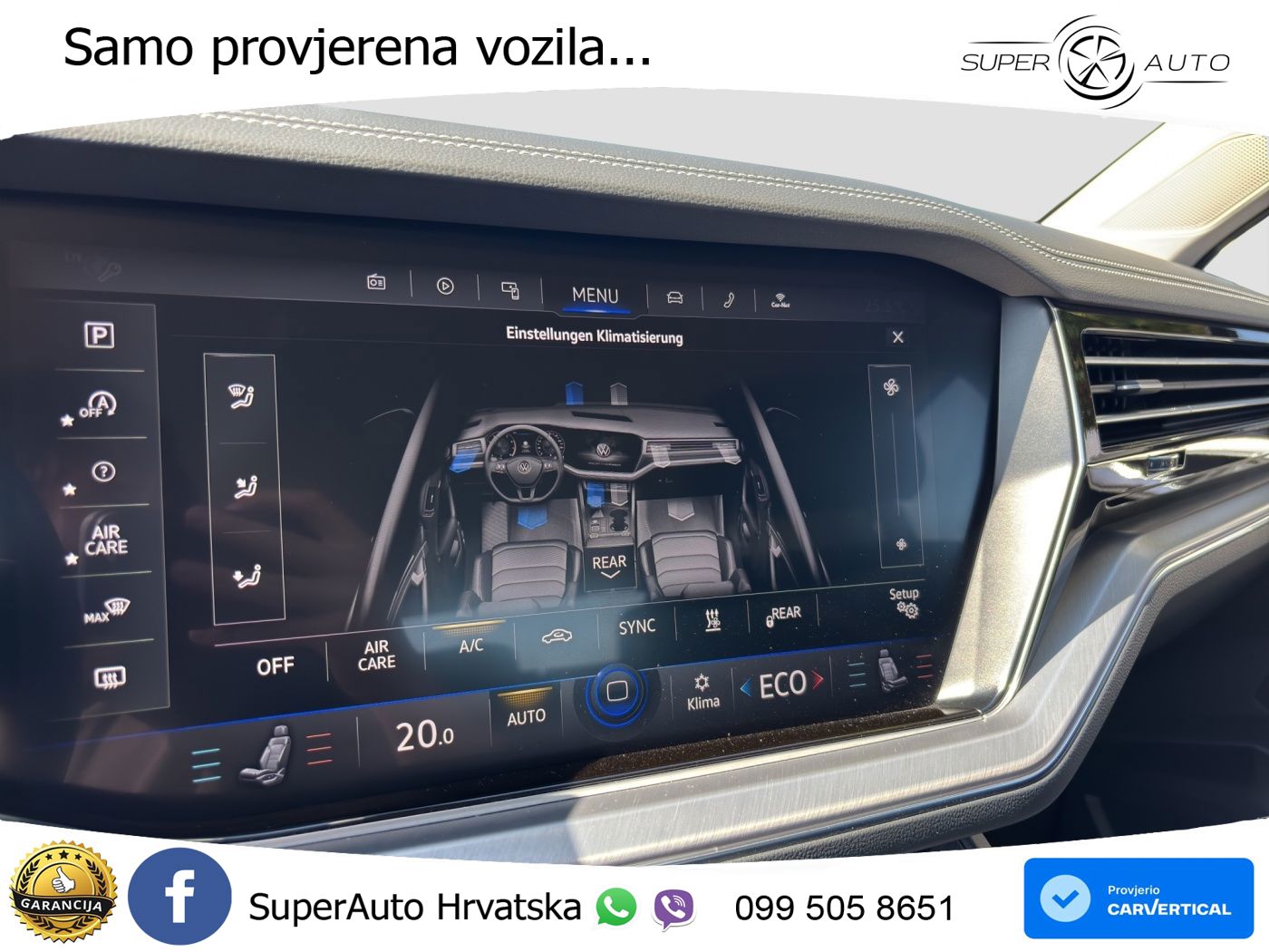 Volkswagen Touareg 3.0 V6 TDI (286 KS) 4MOTION Tiptronic ZRAČNI+ACC+4xGR SJED+KAM