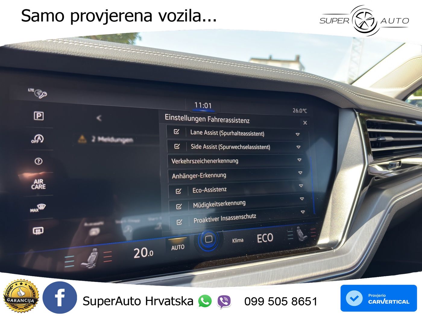 Volkswagen Touareg 3.0 V6 TDI (286 KS) 4MOTION Tiptronic ZRAČNI+ACC+4xGR SJED+KAM