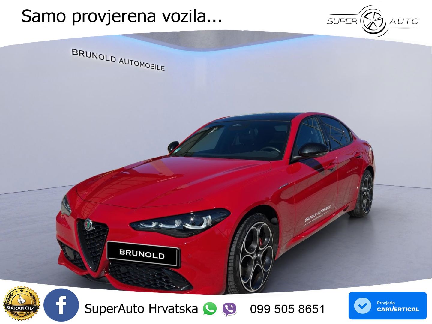 Alfa Romeo Giulia 2.0 Turbo (280 KS) Q4 Automatic LED+GR SJED+ACC
