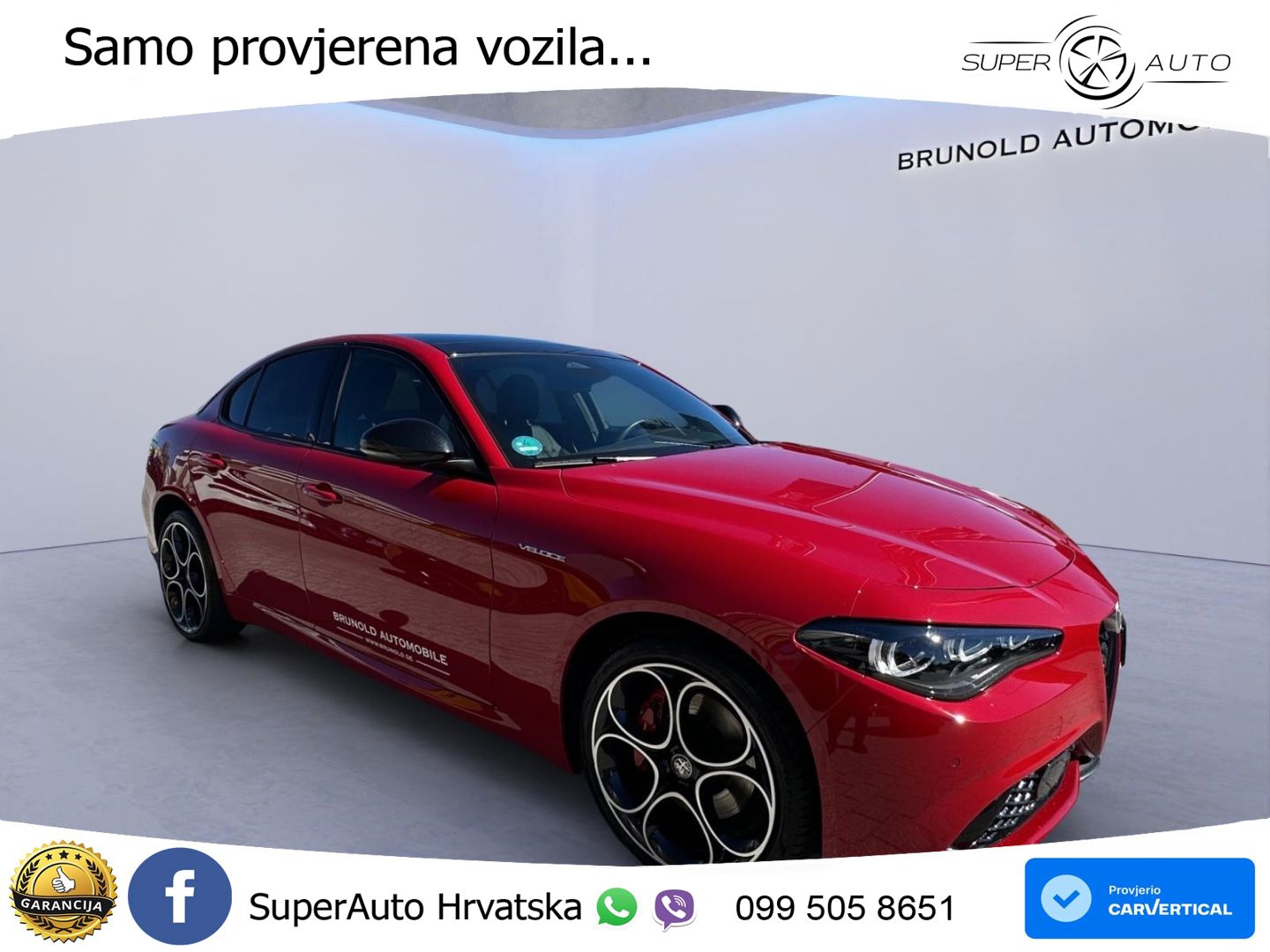 Alfa Romeo Giulia 2.0 Turbo (280 KS) Q4 Automatic LED+GR SJED+ACC