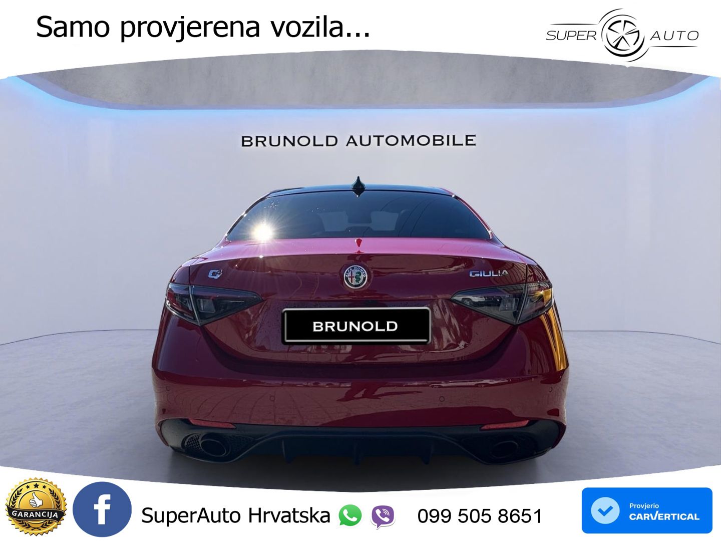 Alfa Romeo Giulia 2.0 Turbo (280 KS) Q4 Automatic LED+GR SJED+ACC