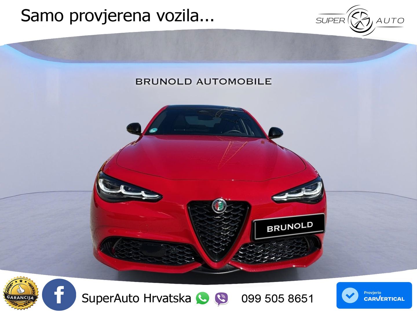 Alfa Romeo Giulia 2.0 Turbo (280 KS) Q4 Automatic LED+GR SJED+ACC