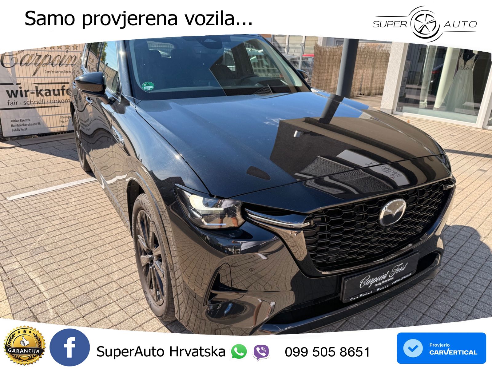 Mazda CX-60 3.3 e-Skyactiv D (254 KS) AWD Automatic LED+GR SJED+ACC