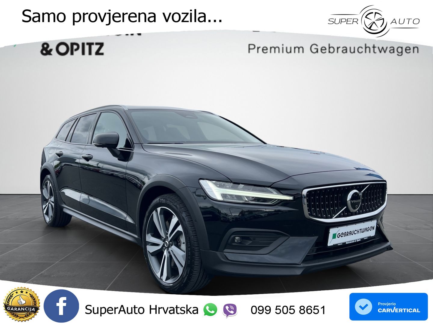 Volvo V60 Cross Country 2.0 B5 AWD Automatic ACC+HEAD+4xGR SJED+360+PANO