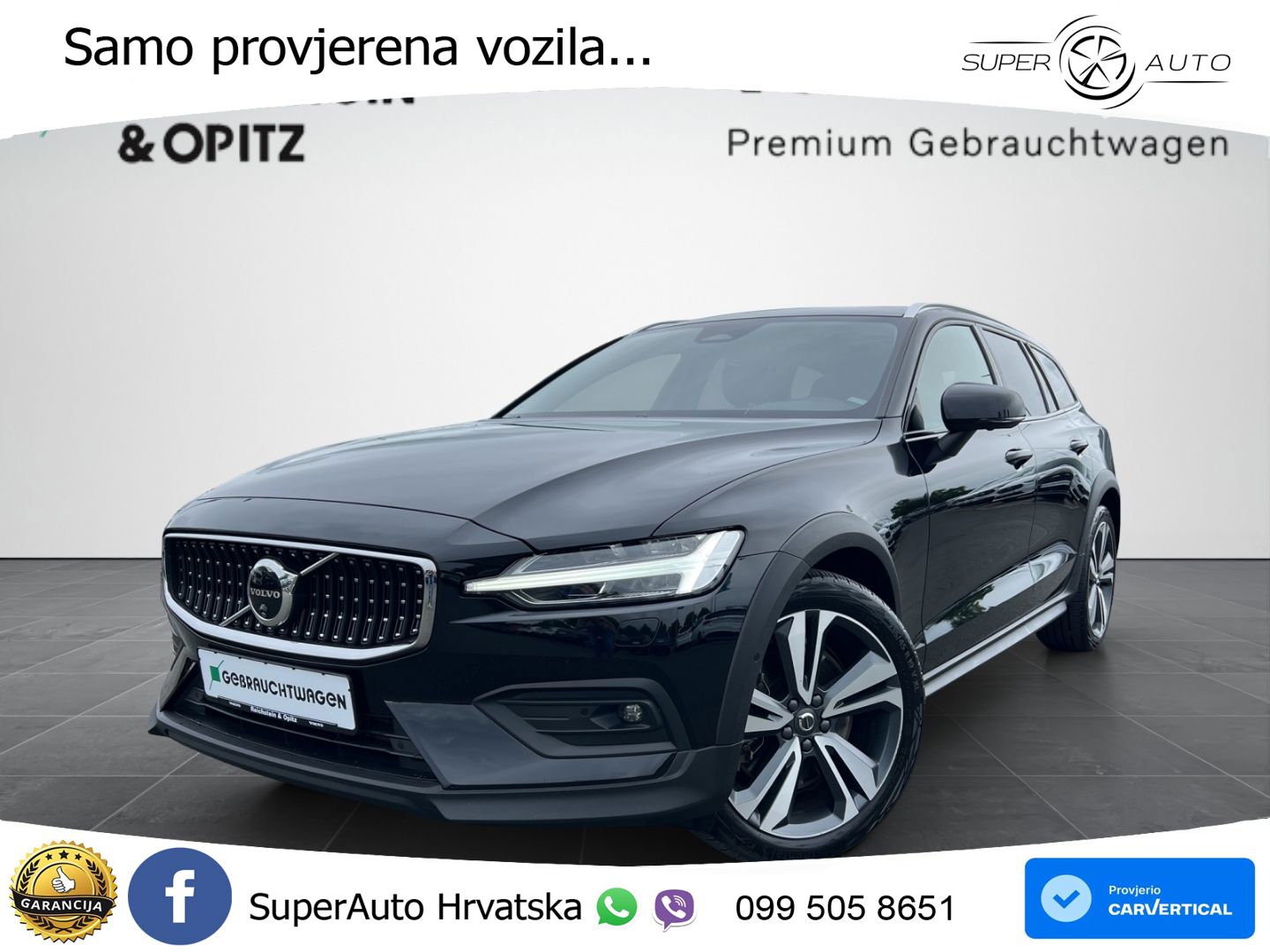 Volvo V60 Cross Country 2.0 B5 AWD Automatic ACC+HEAD+4xGR SJED+360+PANO