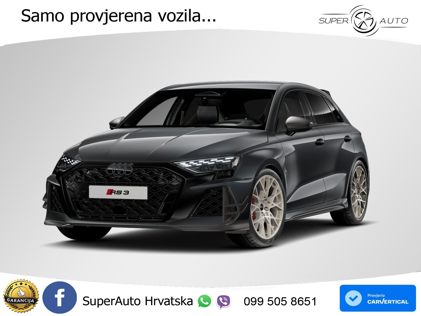 Audi RS3 Sedan 2.5 TFSI (400 KS) quattro S tronic LED+GR SJED+ACC