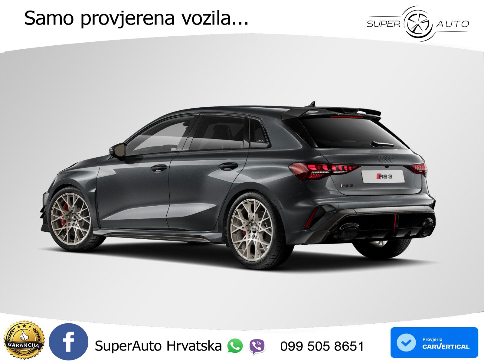 Audi RS3 Sedan 2.5 TFSI (400 KS) quattro S tronic LED+GR SJED+ACC