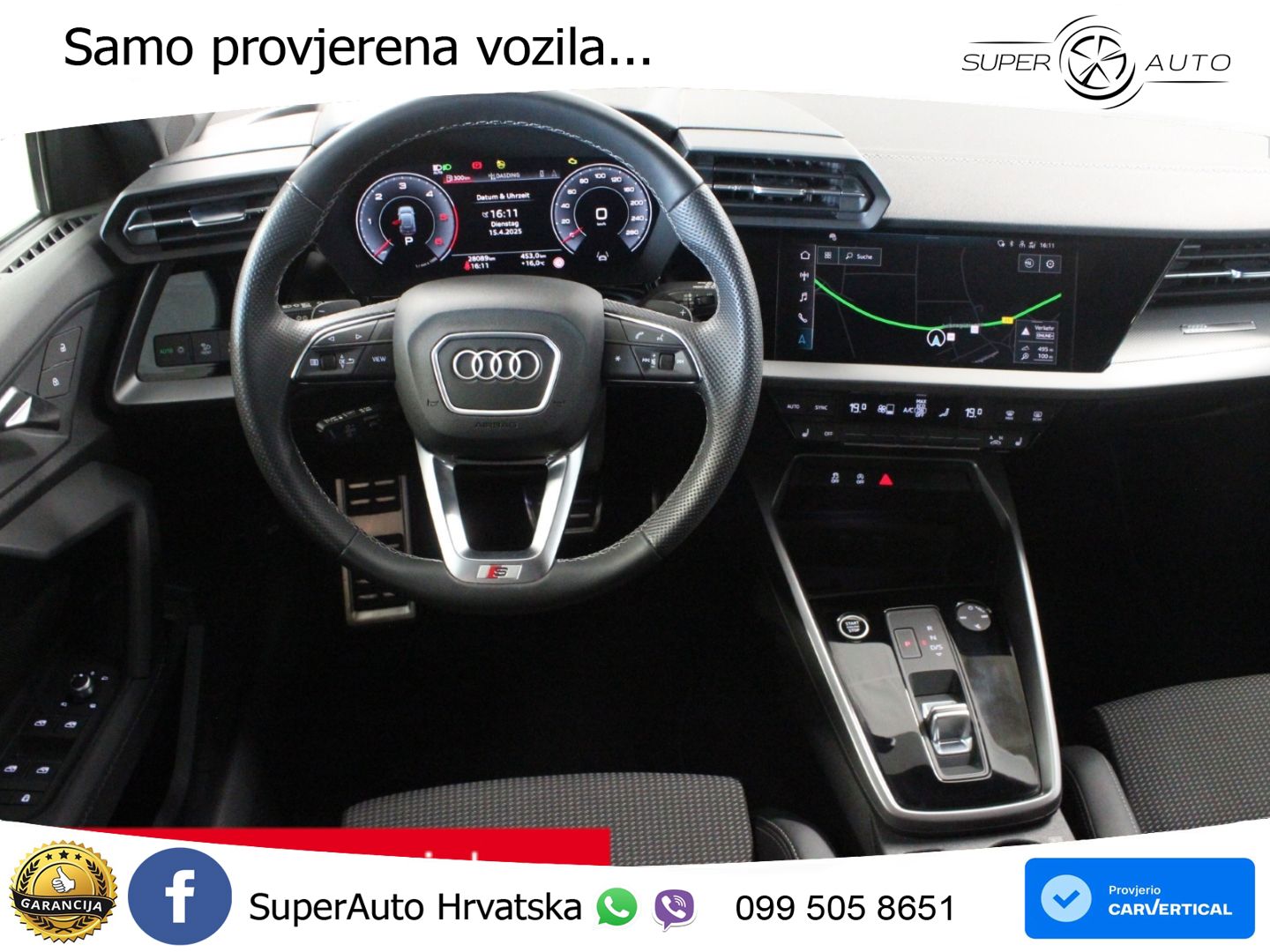 Audi A3 35 TDI (150 KS) S tronic 2x S line LED+GR SJED+ACC