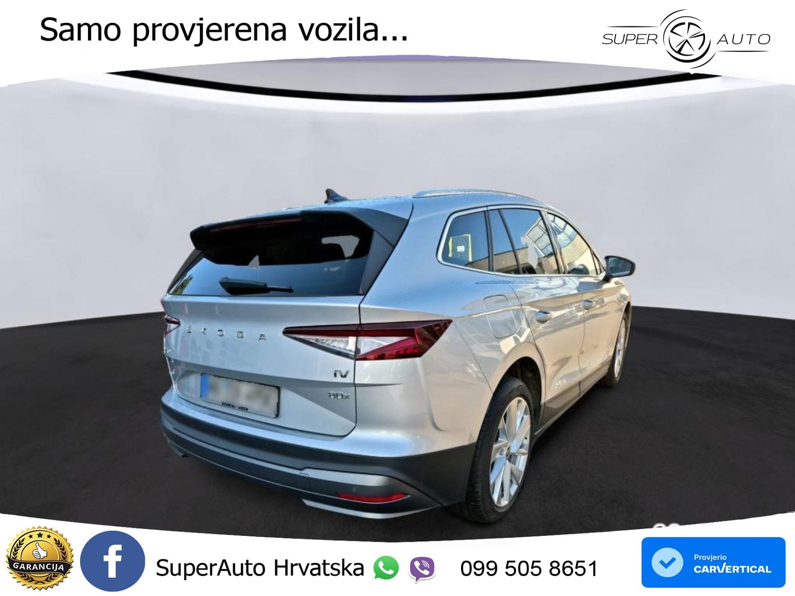 Škoda Enyaq iV 80x 82 kWh (265 KS) AWD LED+GR SJED+ACC