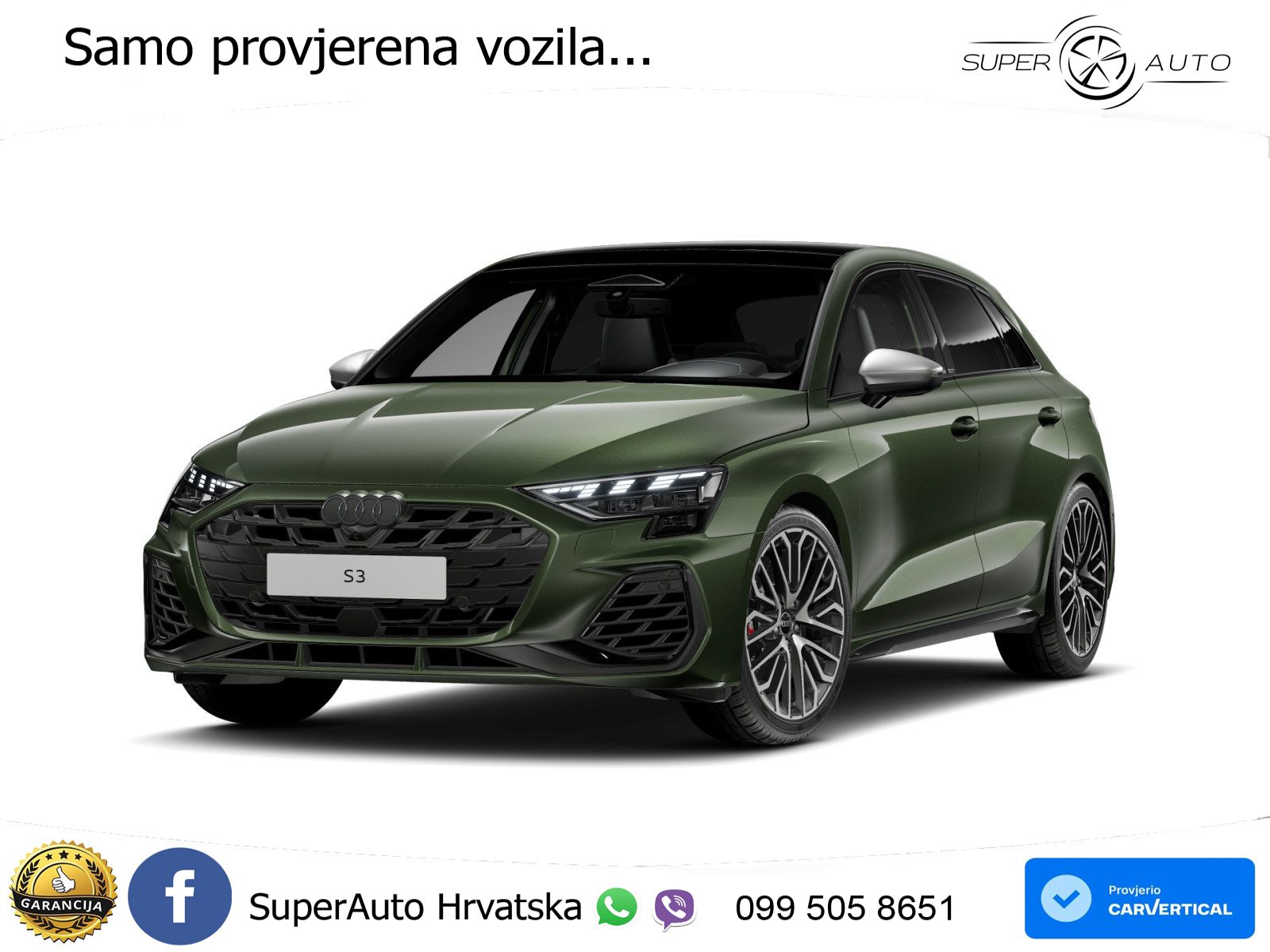 Audi S3 2.0 TFSI (333 KS) quattro S tronic MATRIX+GR SJED+KAM