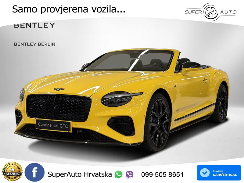Bentley Continental GTC IV 4.0 V8 TFSi (680 KS) AWD DCT LED+GR SJED+ACC