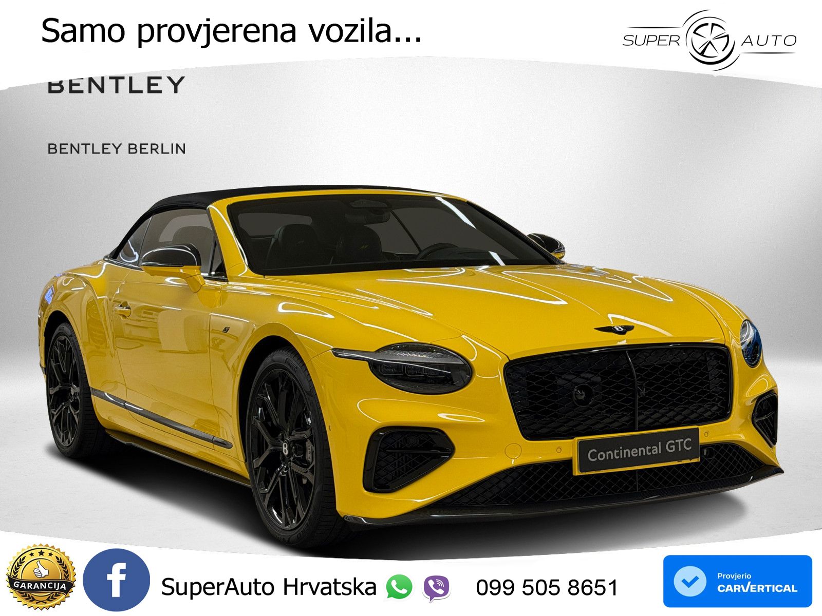 Bentley Continental GTC IV 4.0 V8 TFSi (680 KS) AWD DCT LED+GR SJED+ACC