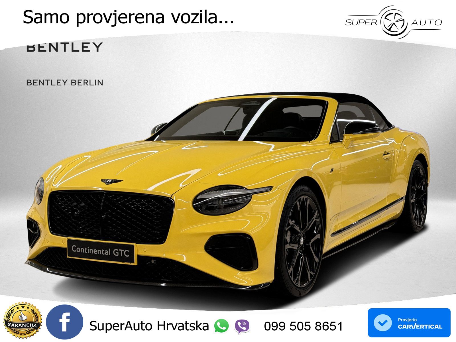 Bentley Continental GTC IV 4.0 V8 TFSi (680 KS) AWD DCT LED+GR SJED+ACC