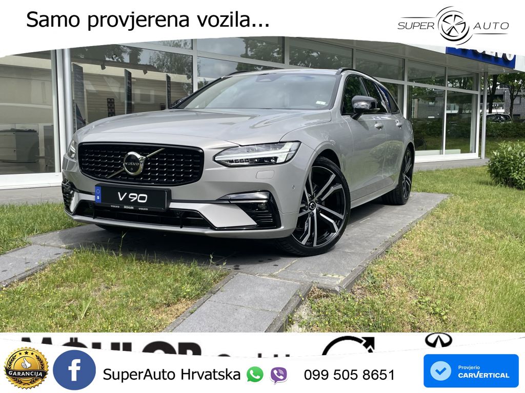 Volvo V90 2.0 B4 Diesel AWD Geartronic ACC+HEAD+4xGR SJED+360+PANO