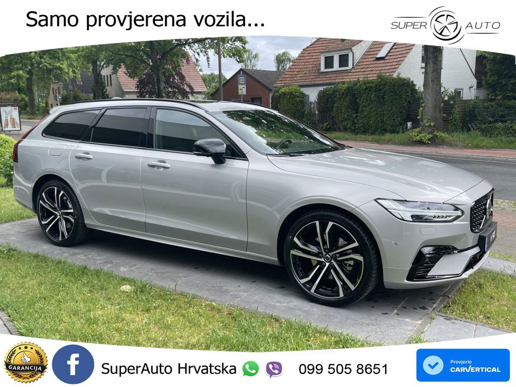 Volvo V90 2.0 B4 Diesel AWD Geartronic ACC+HEAD+4xGR SJED+360+PANO