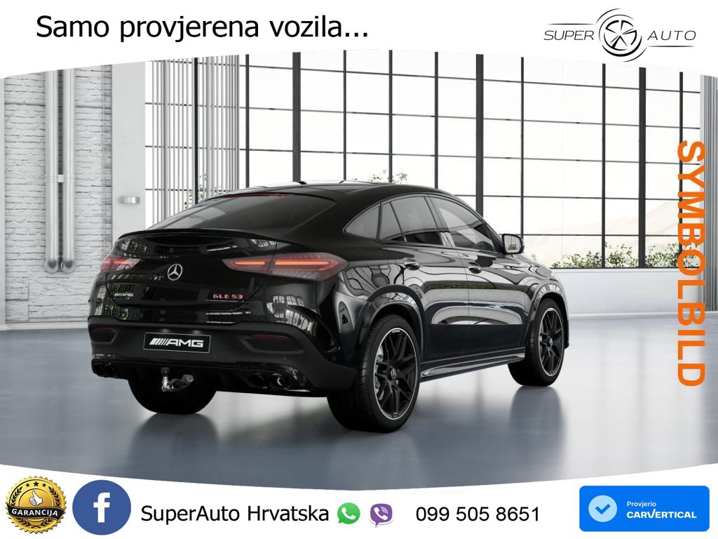 Mercedes AMG GLE Coupe 53 (544 KS) 4MATIC+ AMG SPEEDSHIFT TCT 9G ACC+HEAD+4xGR SJED+360+PANO