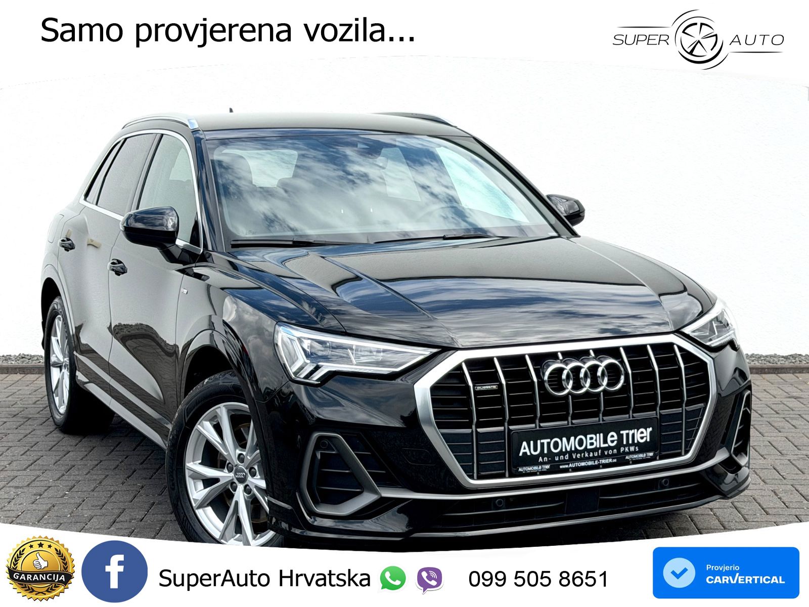Audi Q3 40 TDI (190 KS) quattro S tronic S line LED+GR SJED+ACC