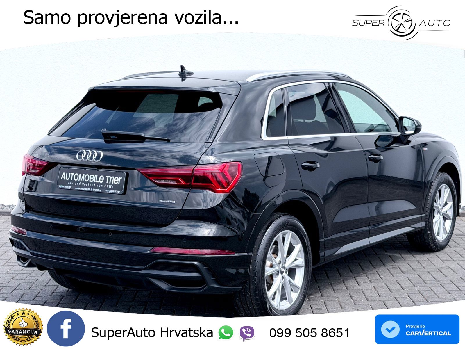 Audi Q3 40 TDI (190 KS) quattro S tronic S line LED+GR SJED+ACC