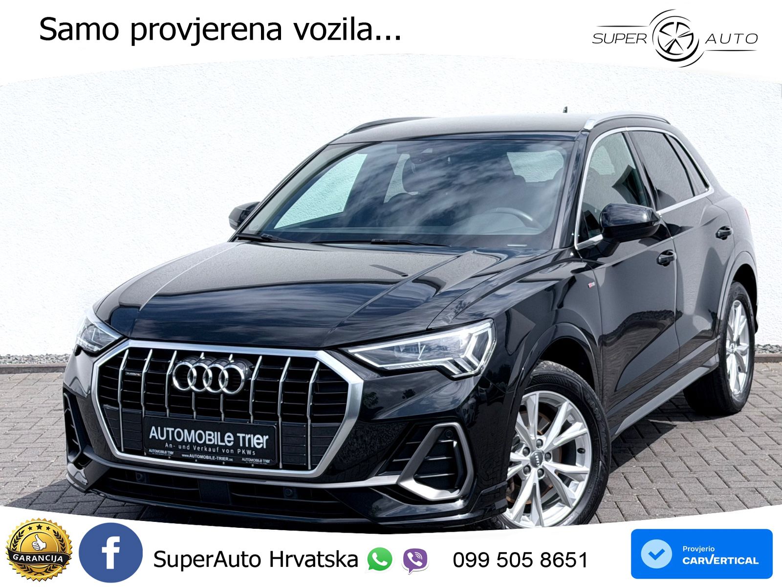 Audi Q3 40 TDI (190 KS) quattro S tronic S line LED+GR SJED+ACC