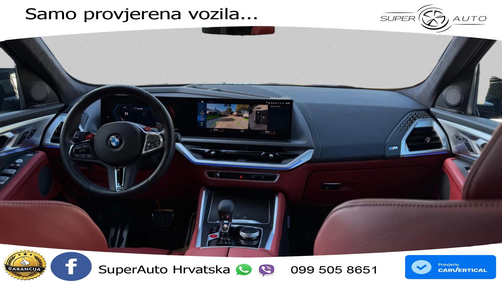 BMW XM 50e (476 KS) M xDrive M Steptronic ZRAČNI+ACC+4xGR SJED+KAM