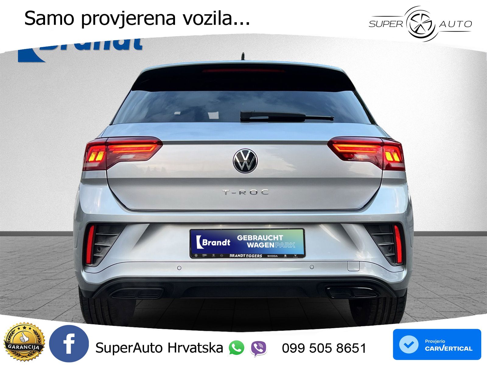 Volkswagen T-Roc 1.5 TSI (150 KS) DSG R-Line LED+GR SJED+ACC
