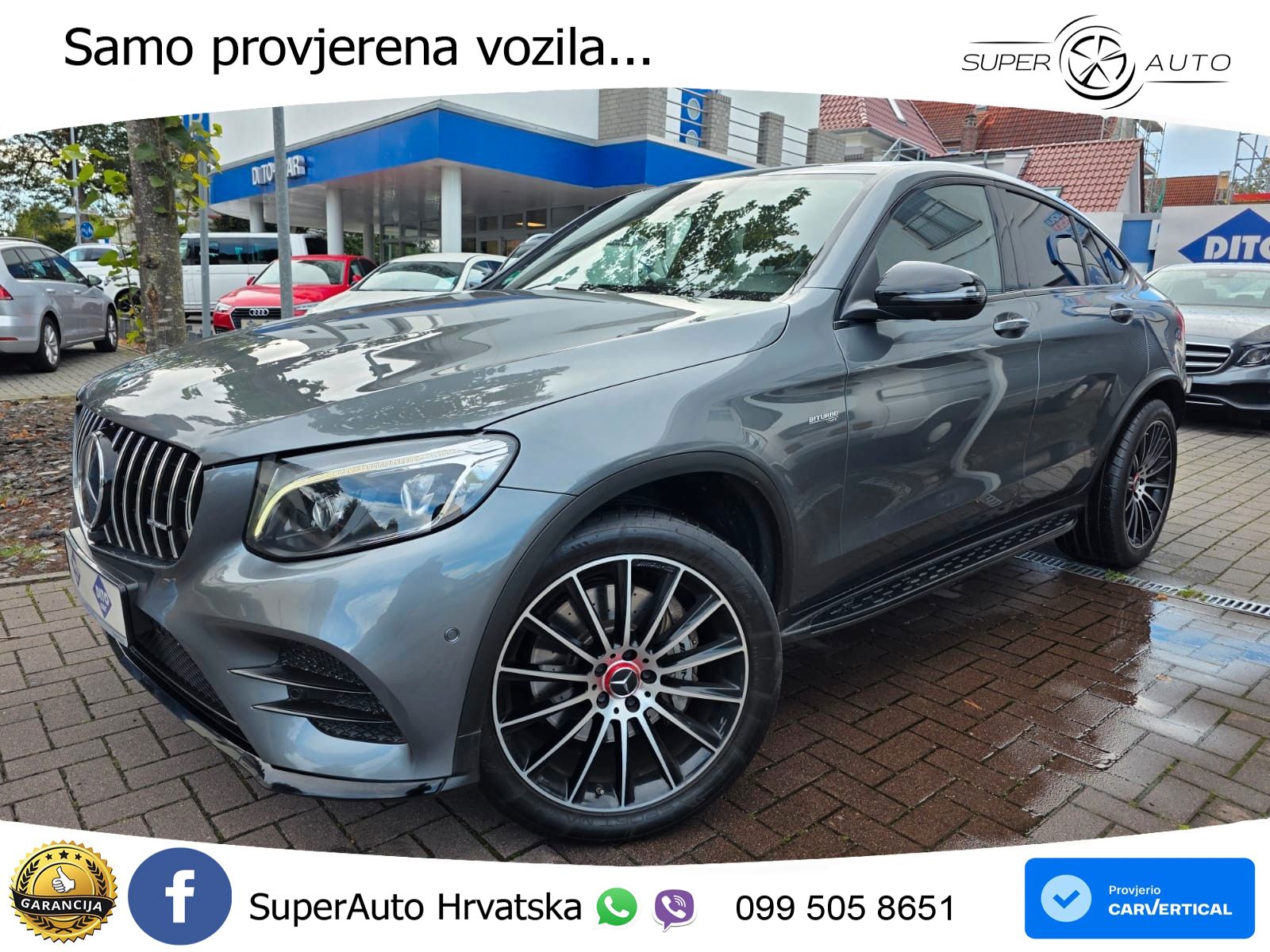 Mercedes GLC Coupe AMG 43 (367 KS) 4MATIC G-TRONIC ZRAČNI+ACC+4xGR SJED+KAM