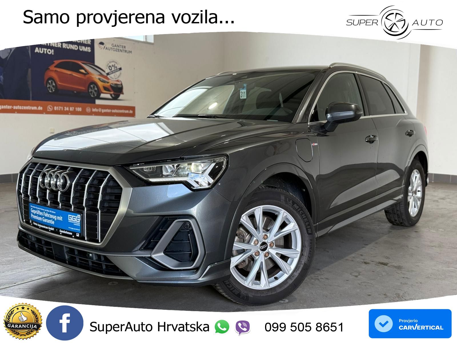 Audi Q3 45 TFSIe (245 KS) S tronic S line LED+GR SJED+ACC