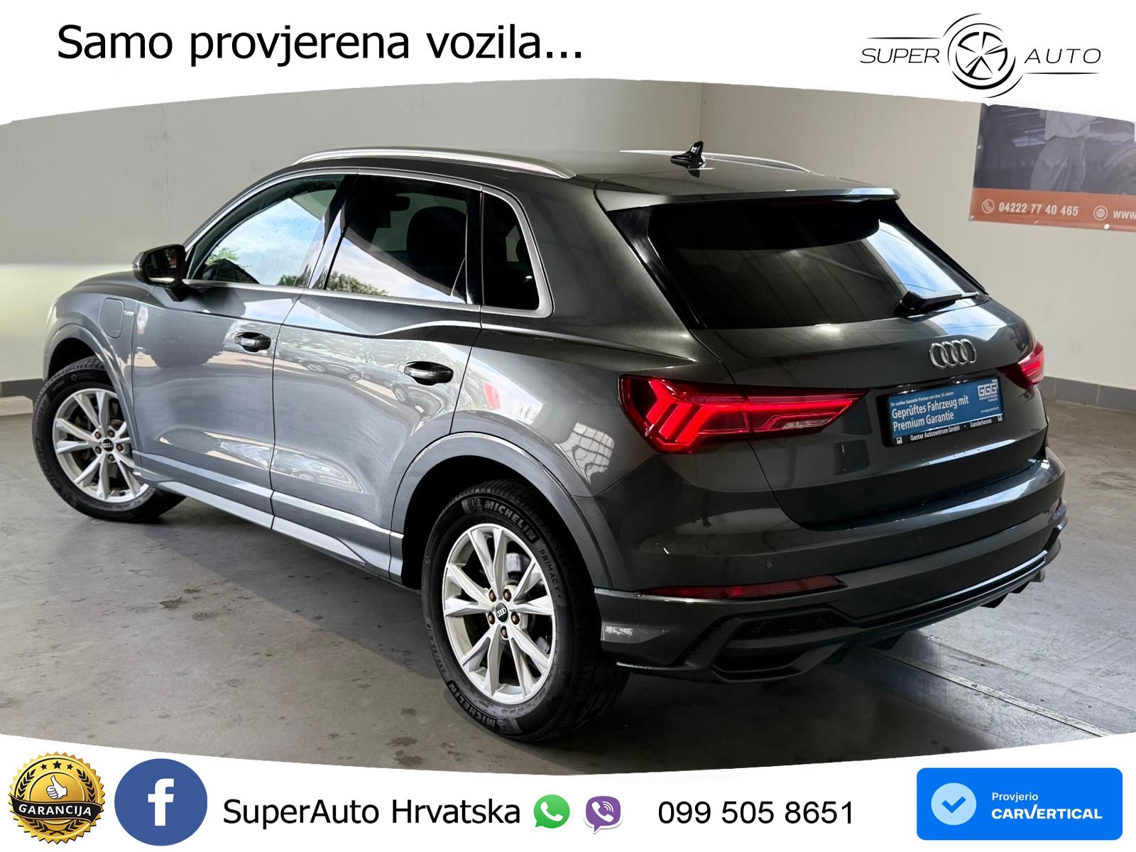 Audi Q3 45 TFSIe (245 KS) S tronic S line LED+GR SJED+ACC