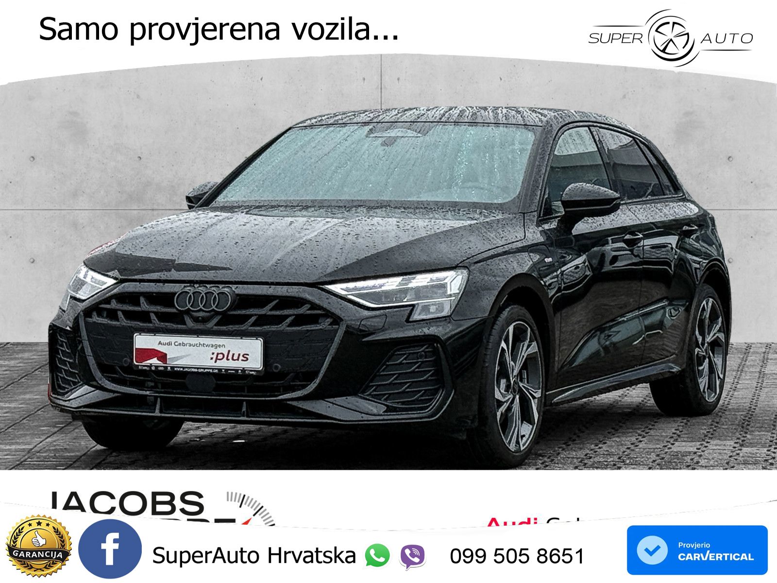 Audi A3 Sportback 40 TFSI e (204 KS) Plug-in Hybrid S tronic 2x S line LED+GR SJED+ACC