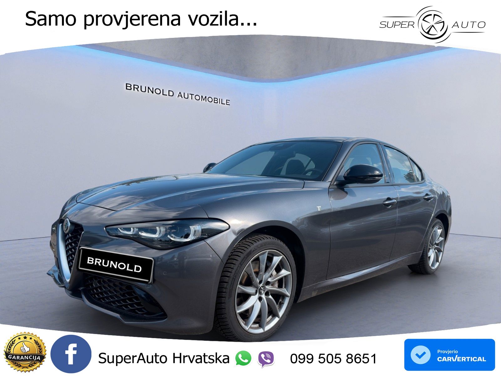 Alfa Romeo Giulia 2.0 Turbo (280 KS) Q4 Automatic LED+GR SJED+ACC
