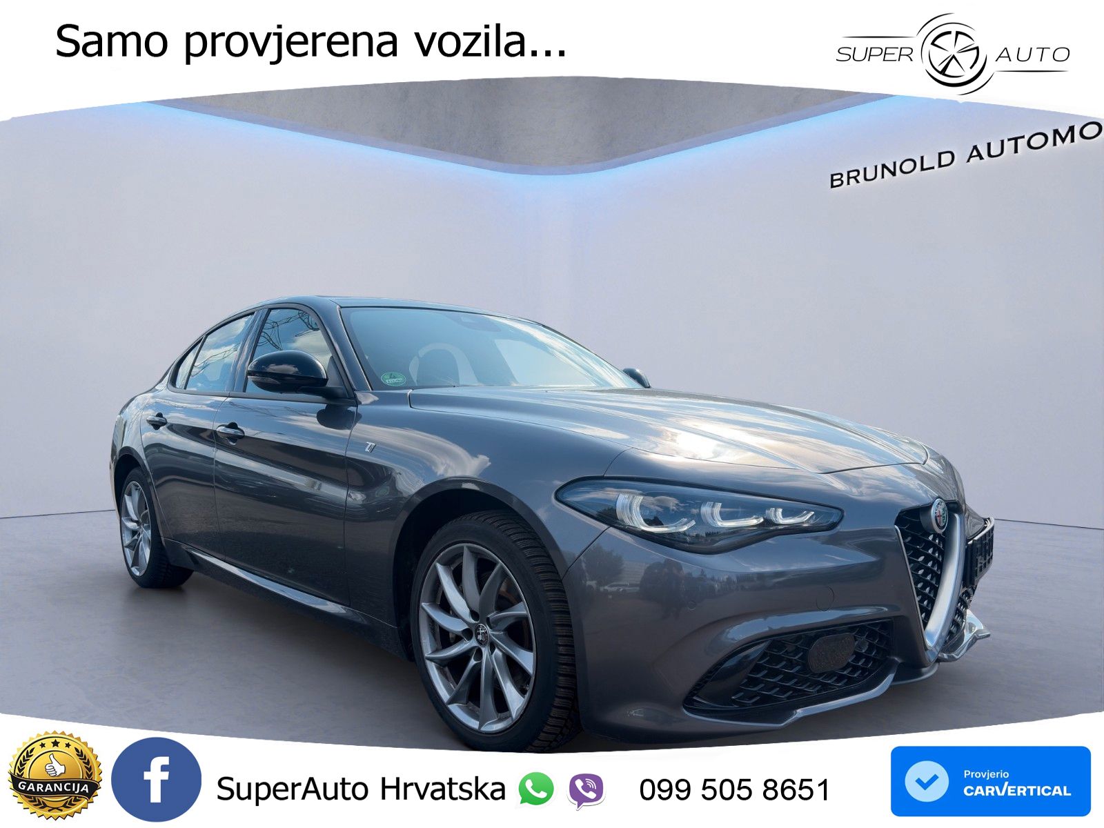 Alfa Romeo Giulia 2.0 Turbo (280 KS) Q4 Automatic LED+GR SJED+ACC