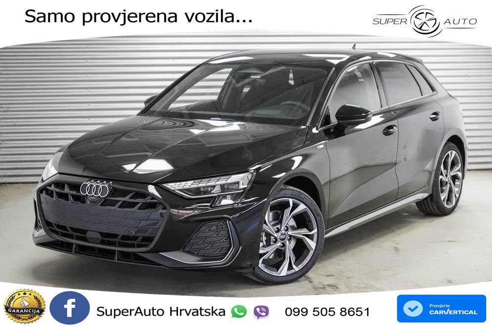 Audi A3 Sportback 40 TFSI (204 KS) quattro S tronic LED+GR SJED+ACC