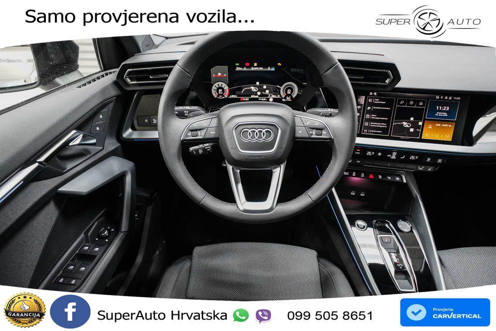 Audi A3 Sportback 40 TFSI (204 KS) quattro S tronic LED+GR SJED+ACC