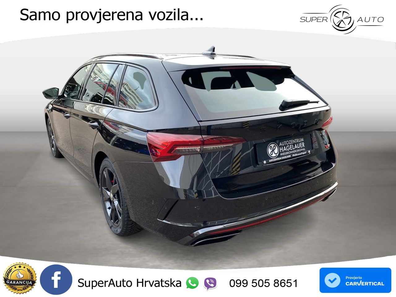 Škoda Octavia Combi RS 2.0 TSI (265 KS) DSG LED+GR SJED+ACC