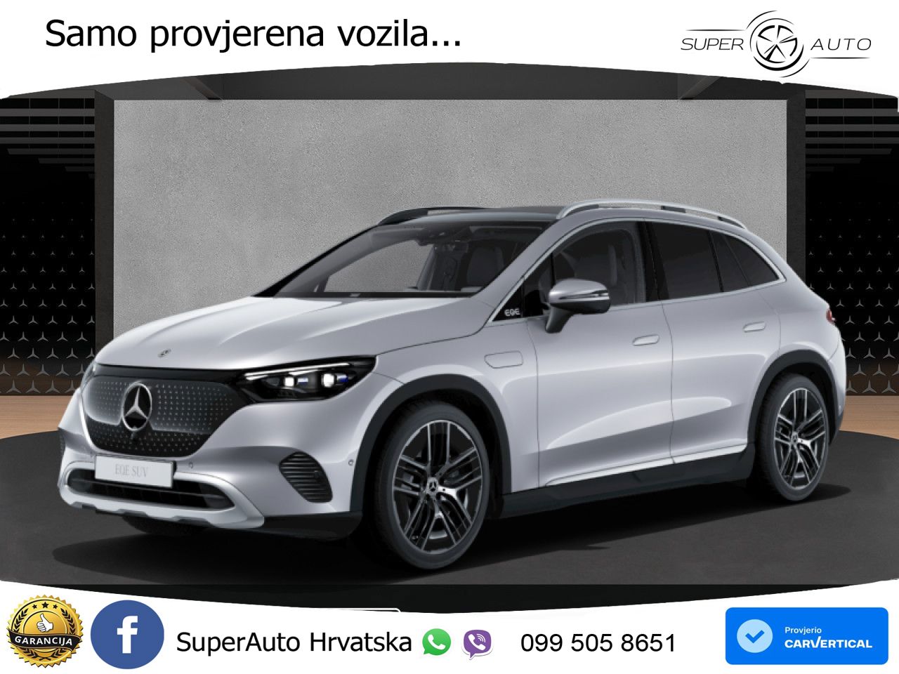 Mercedes EQE SUV 350+ 105 kWh (320 KS) ACC+GR SJED+360+PANO