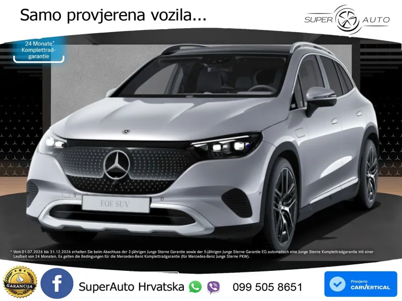 Mercedes EQE SUV 350+ 105 kWh (320 KS) ACC+GR SJED+360+PANO
