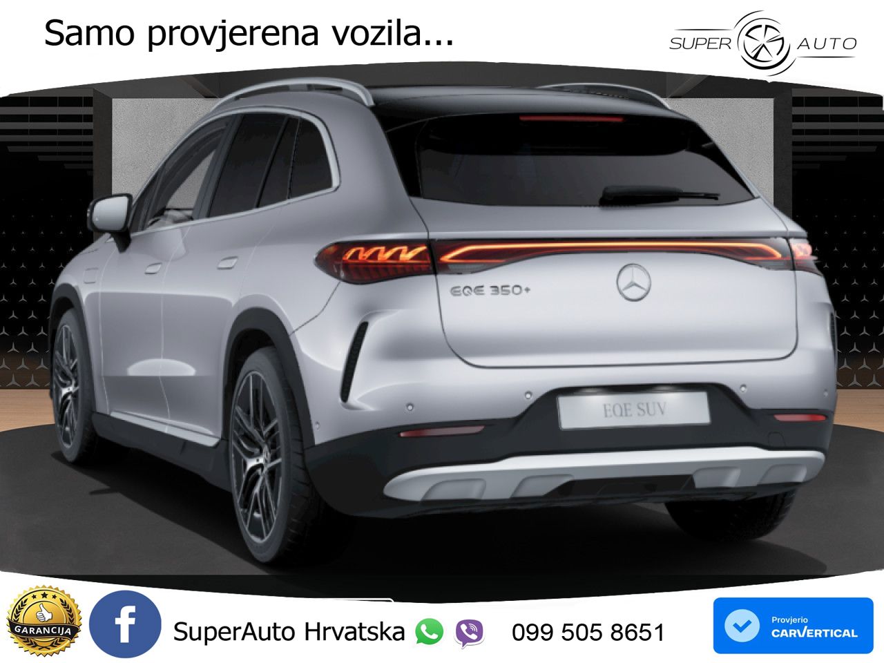 Mercedes EQE SUV 350+ 105 kWh (320 KS) ACC+GR SJED+360+PANO