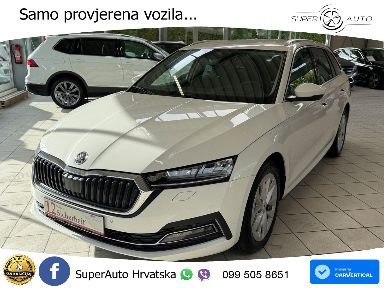 Škoda Octavia Combi 2.0 TDI (150 KS) DSG LED+GR SJED+ACC