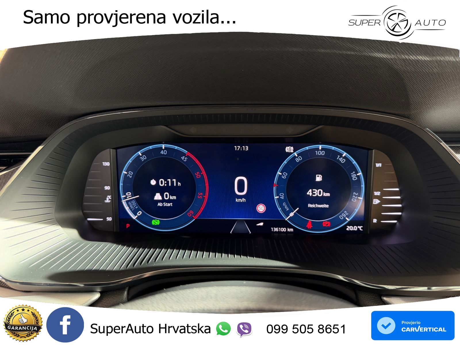 Škoda Octavia Combi 2.0 TDI (150 KS) DSG LED+GR SJED+ACC