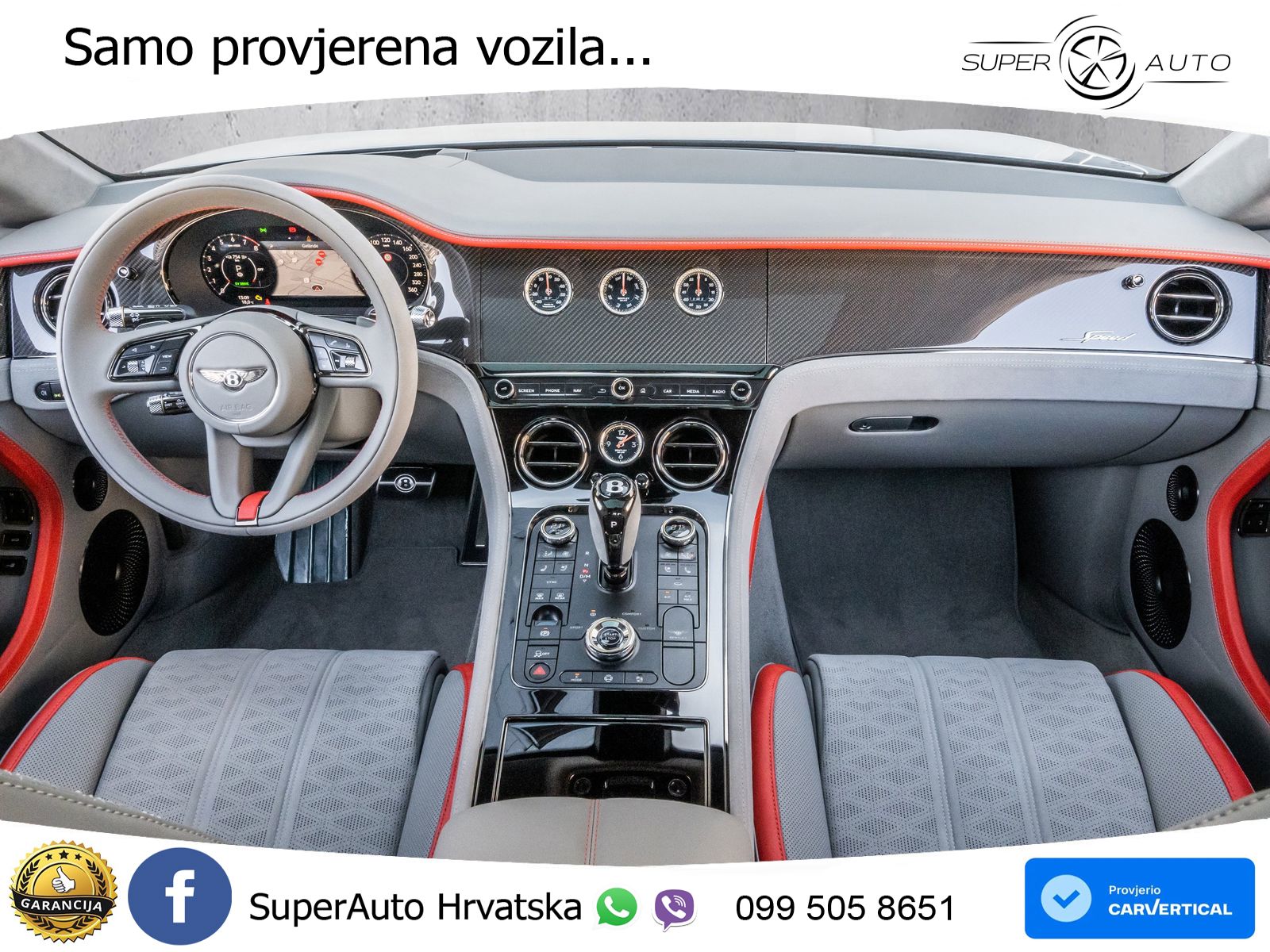 Bentley Continental GT IV 4.0 V8 TFSi (782 KS) AWD DCT ZRAČNI+ACC+GR SJED+KAM+PANO