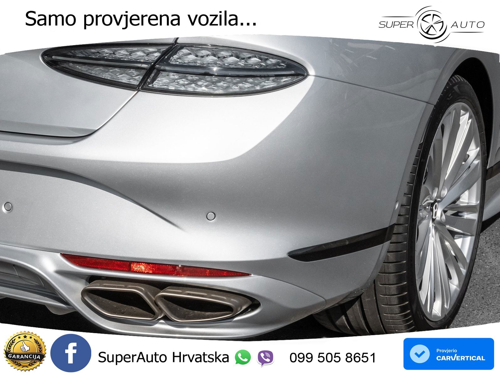 Bentley Continental GT IV 4.0 V8 TFSi (782 KS) AWD DCT ZRAČNI+ACC+GR SJED+KAM+PANO