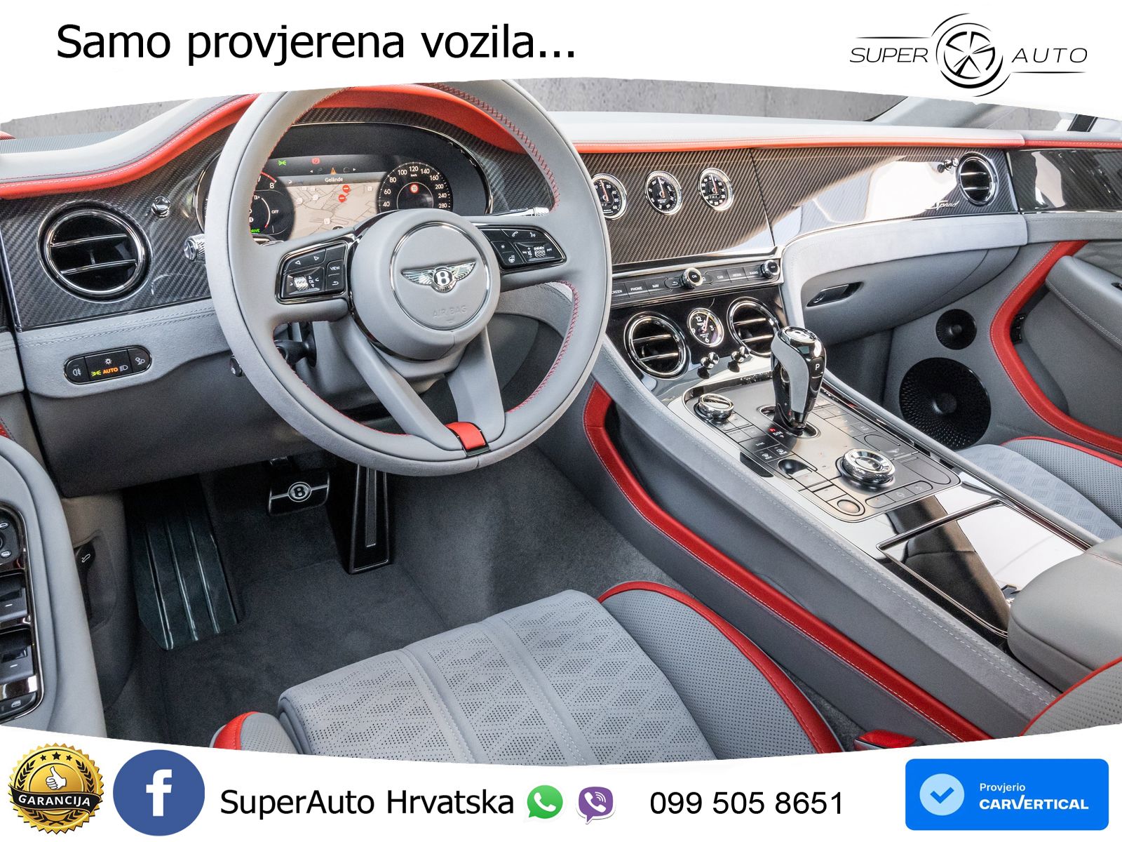 Bentley Continental GT IV 4.0 V8 TFSi (782 KS) AWD DCT ZRAČNI+ACC+GR SJED+KAM+PANO